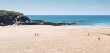 Treyarnon Bay in Cornwall
