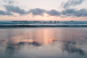 Autumn sunset in Cornwall
