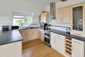 Kitchen at Little Tremawr in Constantine Bay, Cornwall